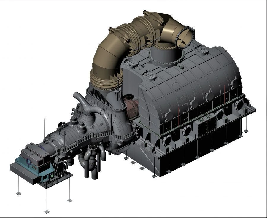 Steam Turbine PT-150/160-12.8 - Dual Cylinder Model