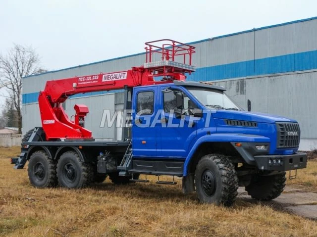Self-Propelled Boom Lift PSS-131.22E on Ural 4320 Chassis