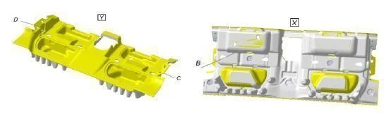 Molded Floor Carpet for Passenger Cars with PU Foam - Model 9822502477