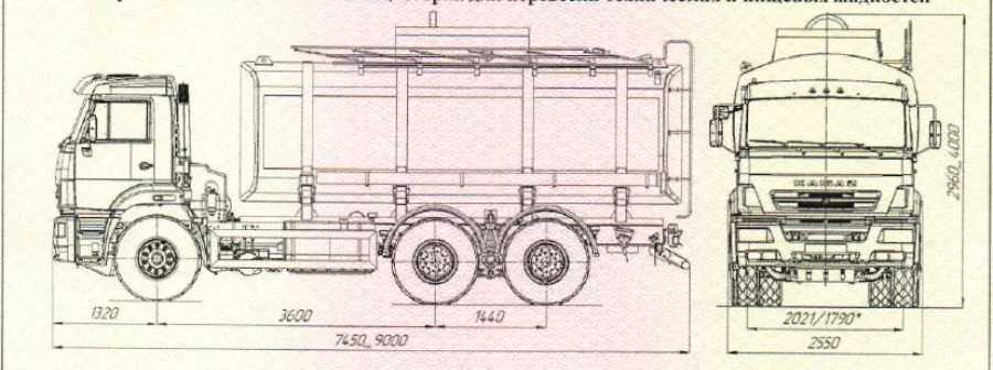 Fuel Tanker for Transporting Technical and Food Liquids - UST 5453K5
