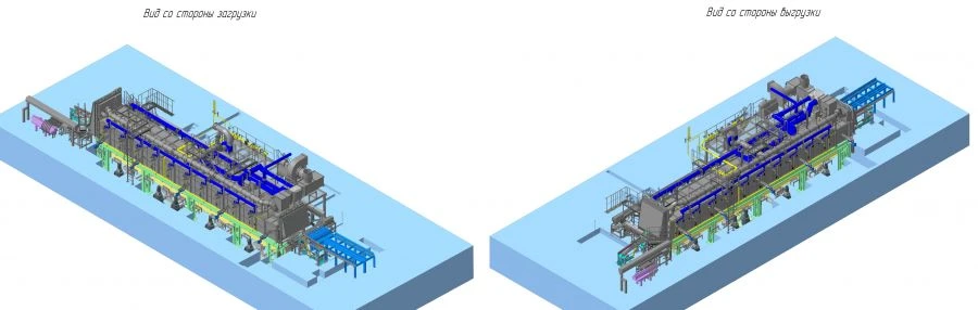 فرن تسخين الغاز PГН لتسخين المعادن