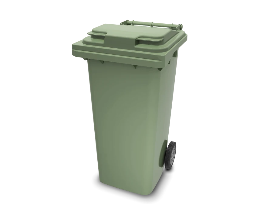 Portable 120L Trash Container with Lid, Art. 23.C29