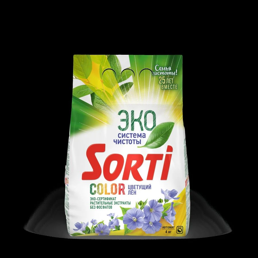 Universal Powdered Laundry Detergent "SORTI Color Blooming Linen