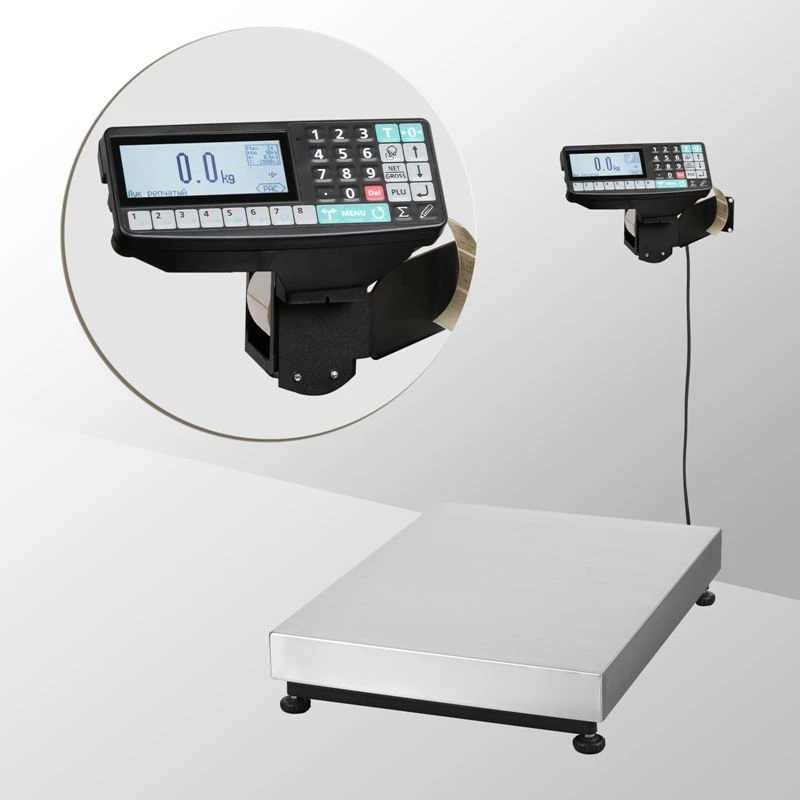 ميزان إلكتروني منصة مع طباعة الملصقات TV-M-600.2-RP1