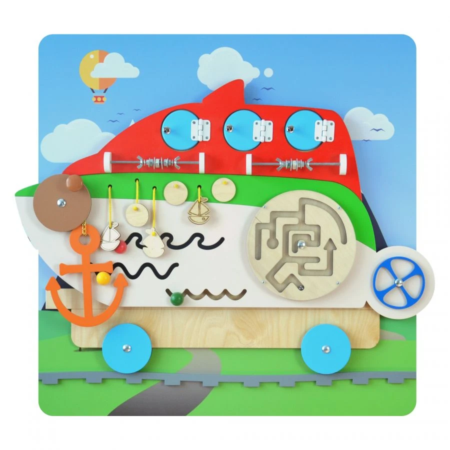 لوحة مشغولة تعليمية "قارب" ب ز ت-011