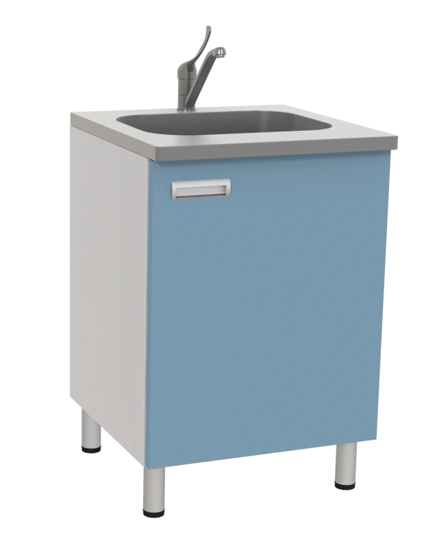 طاولة مختبرية مع حوض و باب SL-02-MSK (SL-02-208)
