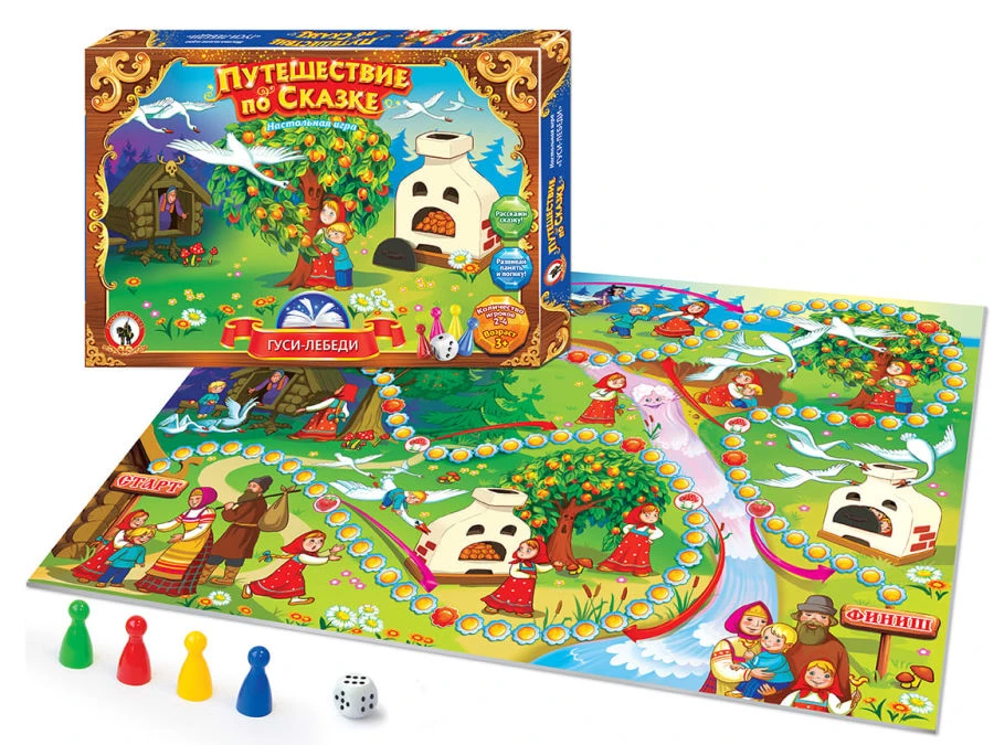 لعبة لوحية: رحلة عبر حكاية "الأوز-البجع