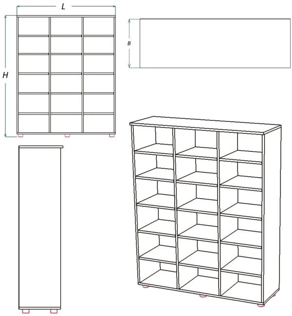Children's Potty Storage Cabinet (DShG Series)