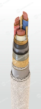 Power Cable with Copper Conductors and Paper Insulation, 6/10 kV CCKlShng