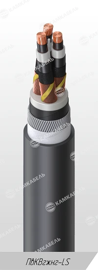 Power Cable with Copper Conductors and Cross-linked Polyethylene Insulation, 6-35 kV, PвКВгжнг-LS