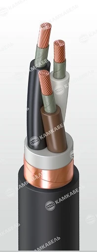 Power Cable with Copper Conductors, PVC Insulation, Low Fire Hazard, Nominal Voltage