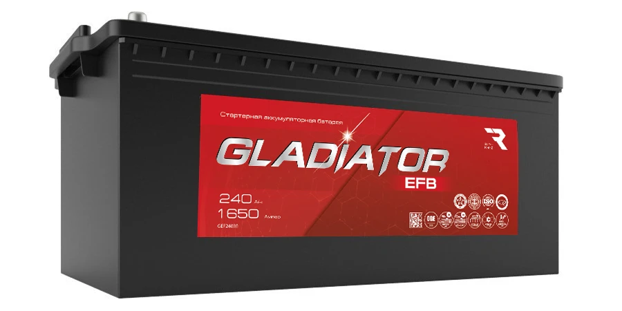 بطارية سائلة بدء التشغيل GLADIATOR EFB 6ST-240