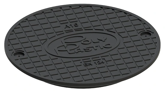 Polyethylene Manhole Cover 400/340 LM A15, TU