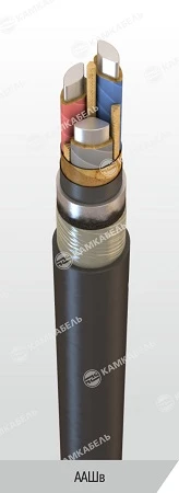 Power Cable with Aluminum Conductors, 1 kV, AAШв Model