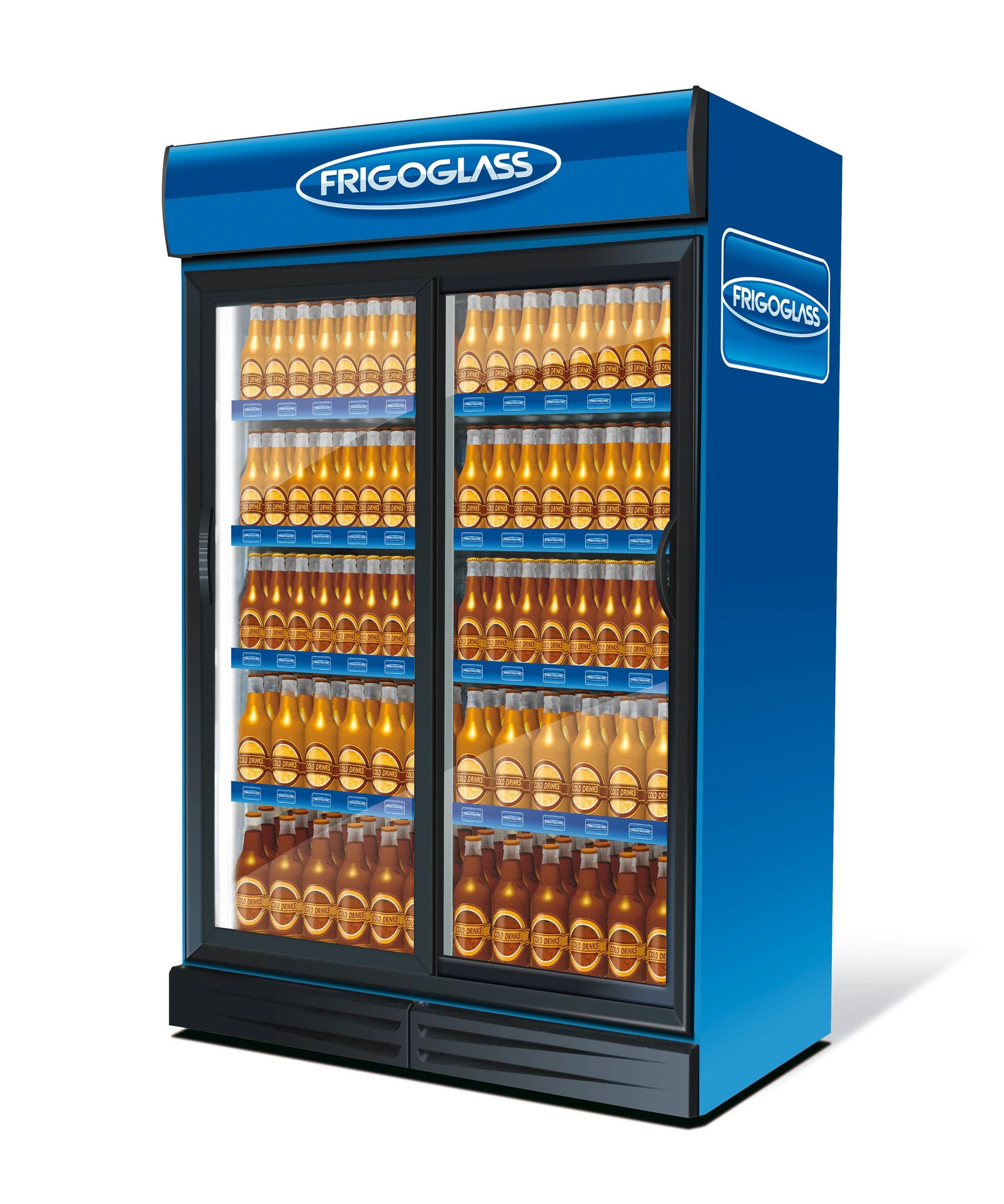 Two-Door Refrigerator Display Case FRIGOGLASS SUPER 1300 HC