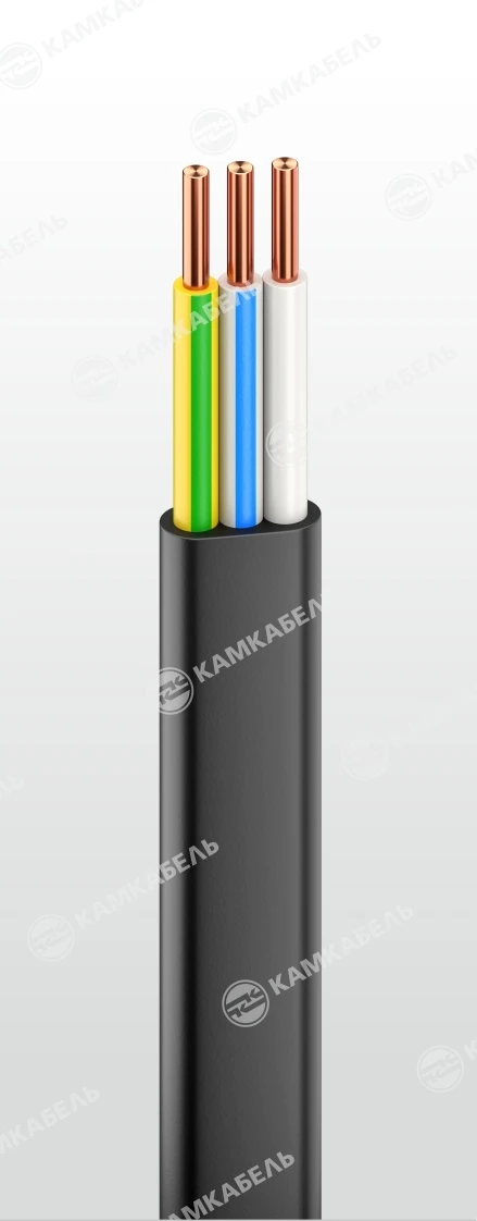 Low Fire Hazard Power Cable with Copper Conductors, PVC Insulation, 660/1000V