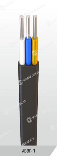 كابل طاقة مع موصلات من الألمنيوم، عزل من PVC، 0.66؛ 1 ك ف، AVVG-P