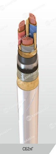 Power Cable with Copper Conductors and Paper Insulation, 1 kV, Model SB2лГ