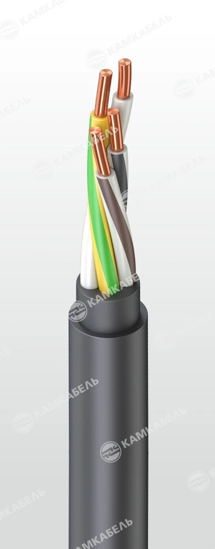 Low-Flammability PVC Insulated Power Cable with Copper Conductors 660/1000V