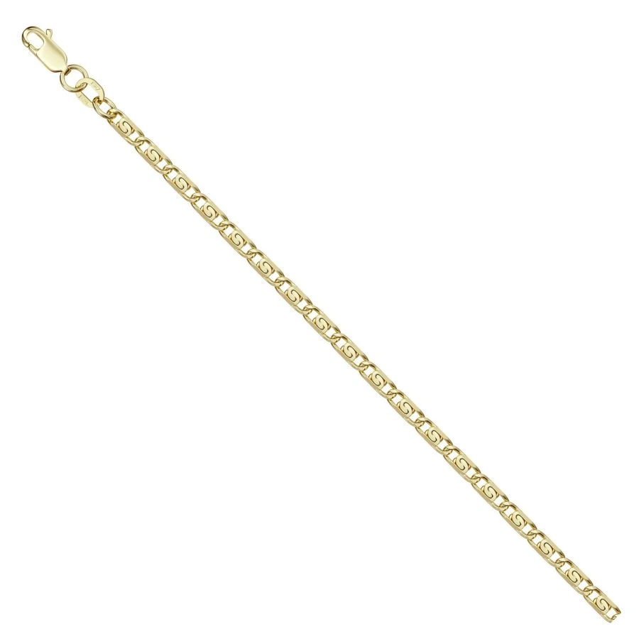 585 Gold Hand Decoration Bracelet with Green Lumakina and Diamond Facet, Model NB17-046, 1MM, 25CM, 11.22G