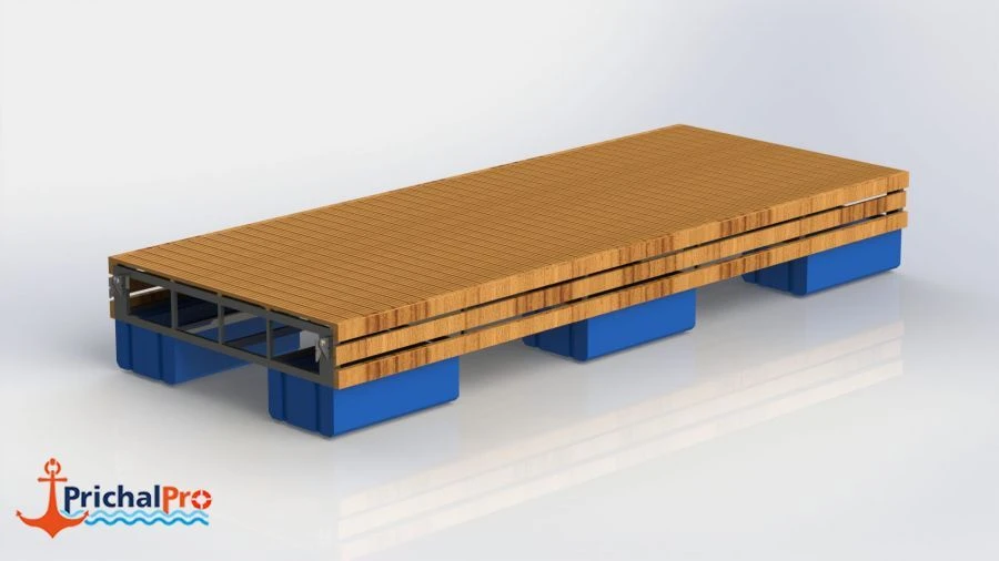 Azov Type Floating Pontoon Section