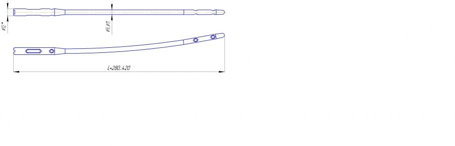 Anatomically Curved Blocking Pin for Femur (9.0mm, 10.0mm, 11.0mm; Length 280-420mm)