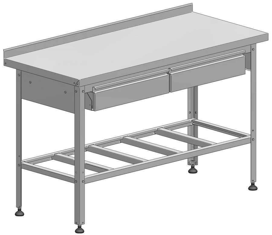 Food Processing Work Table with Two Drawers SRP-1