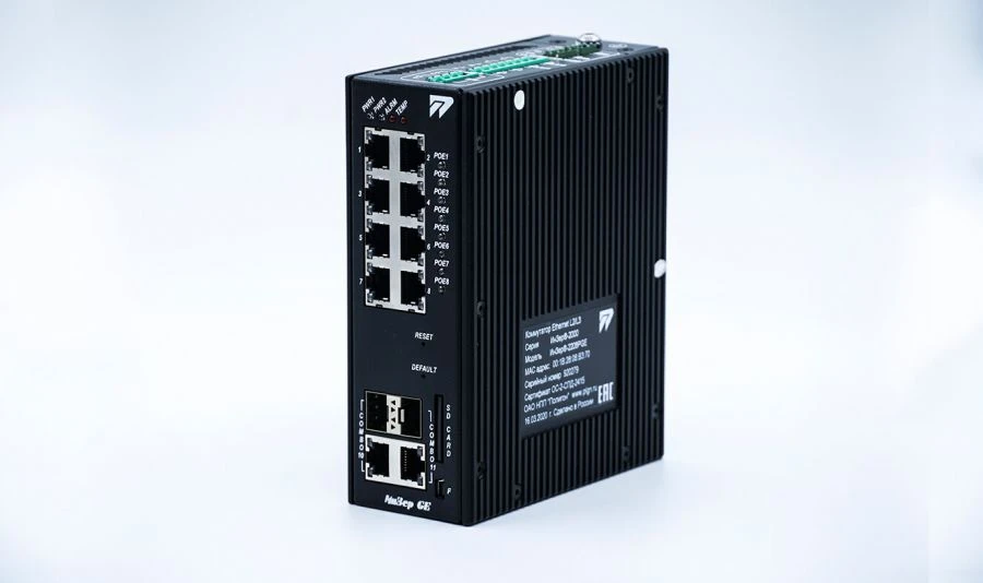 مفتاح مُدار صناعي إنزر-2208PPGE لشبكات البيانات