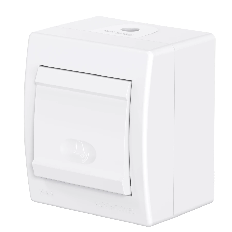 مفتاح CADUCEUS ALING POWER أحادي للتوصيل المفتوح 10A، 250V، IP44، أبيض، فن. 256.00