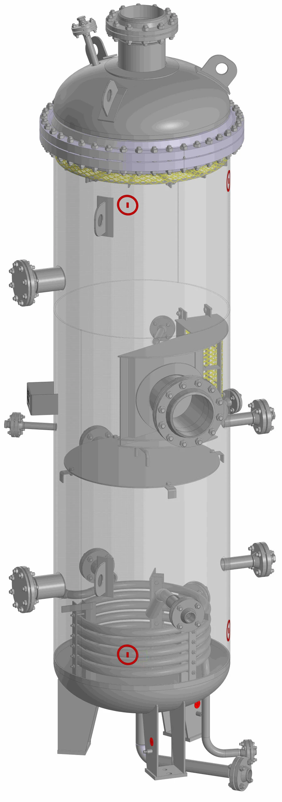 Steel Welded Type V Apparatus for Liquids and Gases