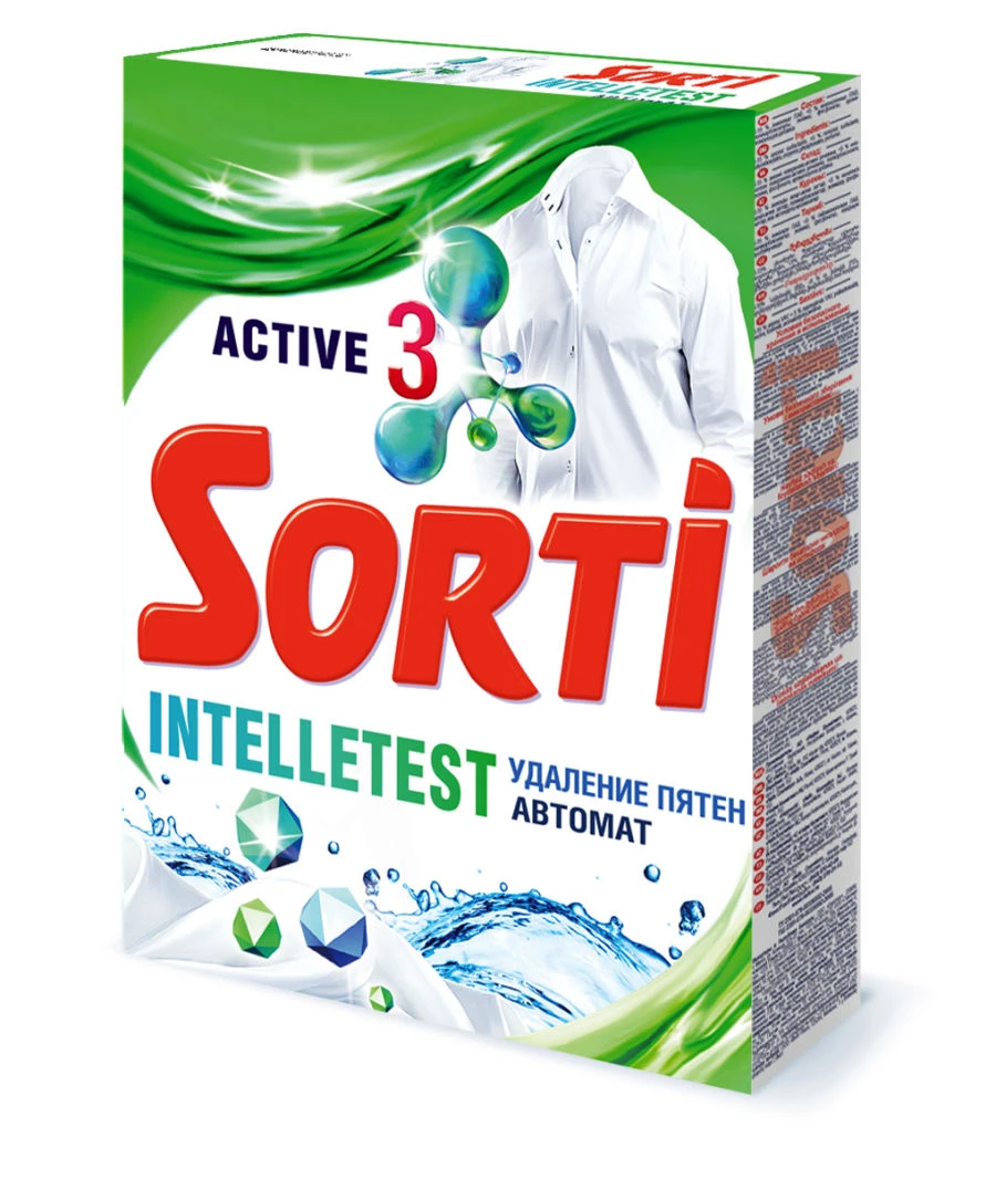 Universal Synthetic Powder Detergent "SORTI Automatic Intelletest
