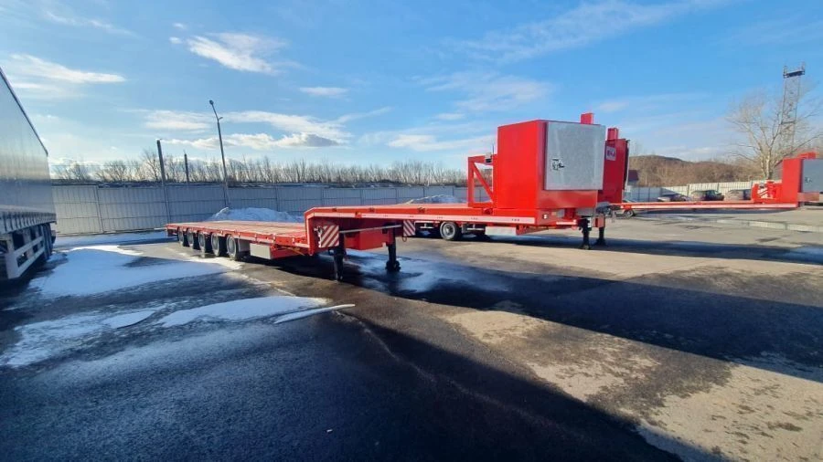 Sliding Lowbed Semi-Trailer TSR 5S0U2N without Hydraulic Mechanisms