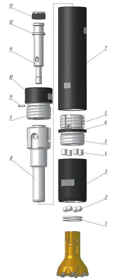مثقاب هوائي P-130-4.0 MR مع اتصال بايونت