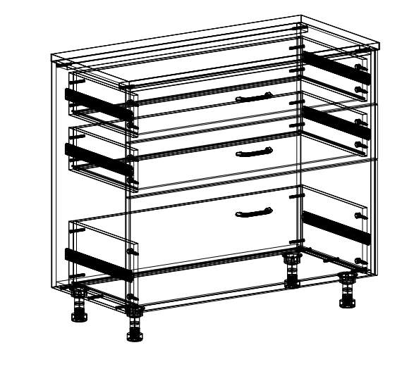 Personal Storage Chest of Drawers - Komod