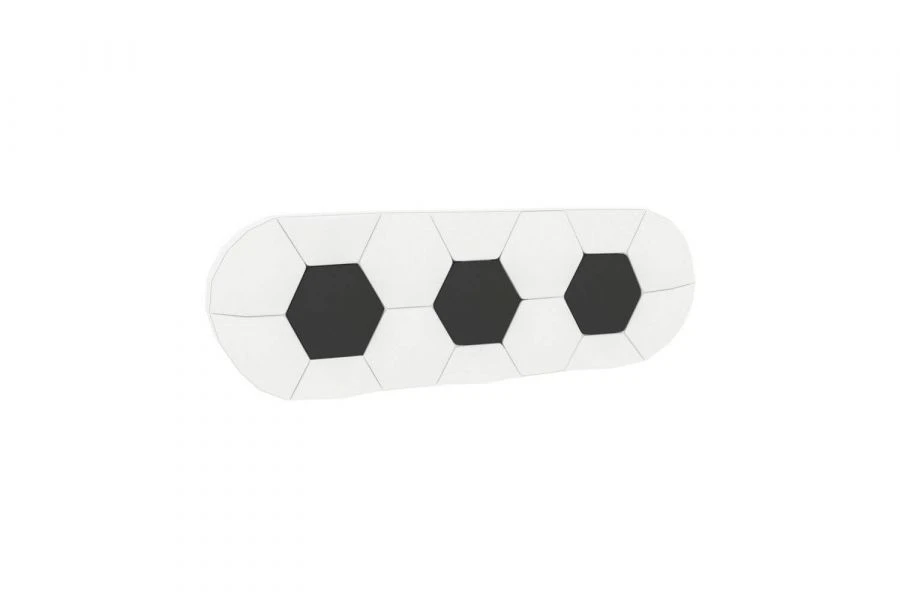 Soft Backrest for Football Game - Model LD.518150.000 (White/Black)