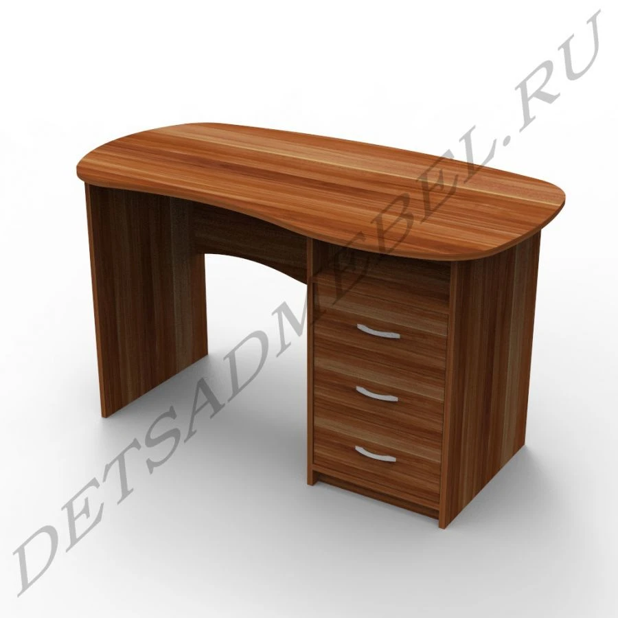 Ergonomic Work Desk with Drawer Unit