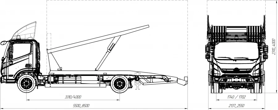 Special Tow Truck SMA222 on GAZ C49RD2, C49RF2 Chassis