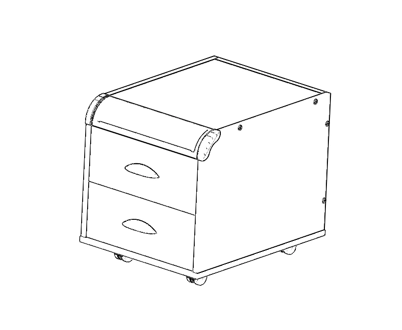 Rolling Cabinet for School and Office Supplies TUV.09