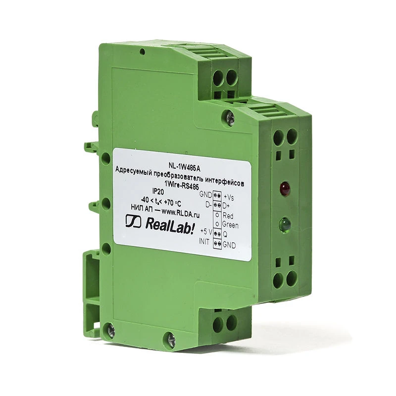 محول واجهة 1Wire إلى RS485 لأجهزة الاستشعار DS18B20 NL-1W485DS