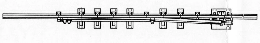 R65 Type 1/7 Rail with Point (Project LPTP.668341.103-06/-07)