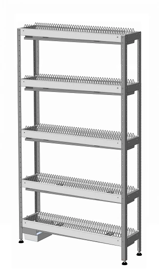 Stainless Steel Plate Rack C-5T-0.3/0.9/1.8 for Storage and Drying