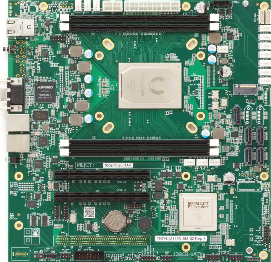 لوحة أم أحادية المعالج إلبروس-8SV 1E8SV-uATX ТВГИ.469555.388-02