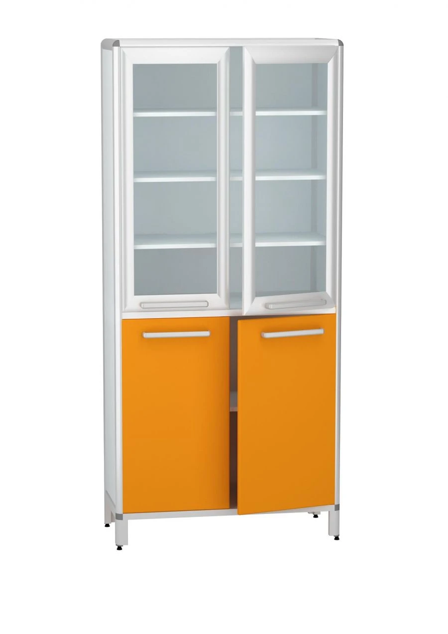 Floor Cabinet DM-6-001-14 with Shelves and Doors