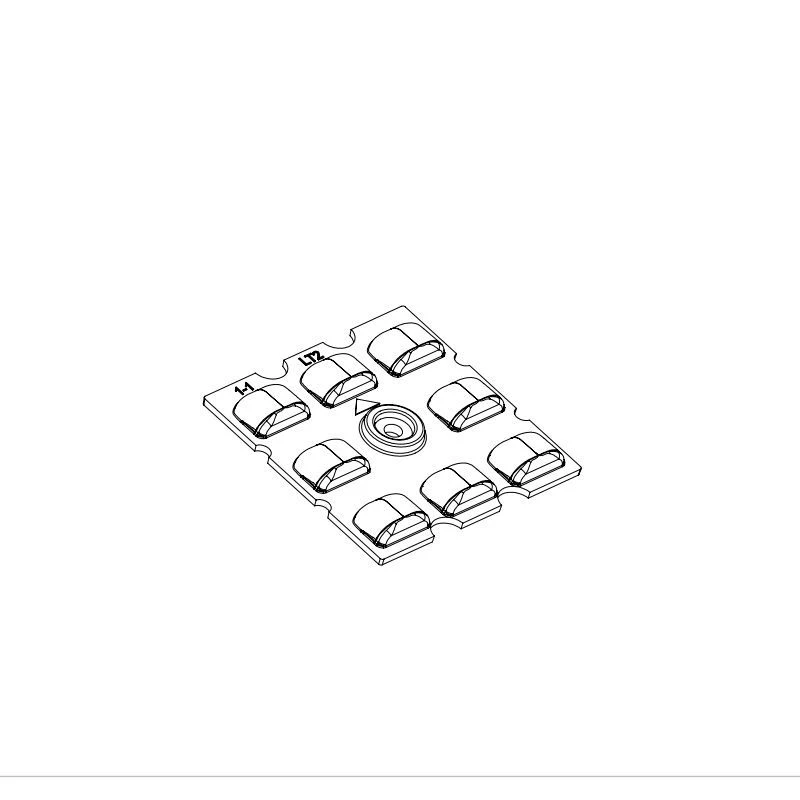عدسة LED لمصابيح AMT-ST-50x50-3535(8)-T2M-PC