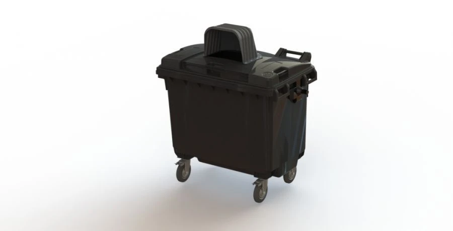 Mobile Waste Container 660L Art.25.C19.N (20.803.98.PE; 21.053.98.T)