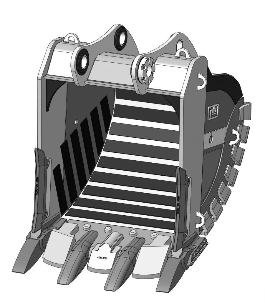 دلو صخري فائق القوة RDX-113.21D-X15CC(4)WS