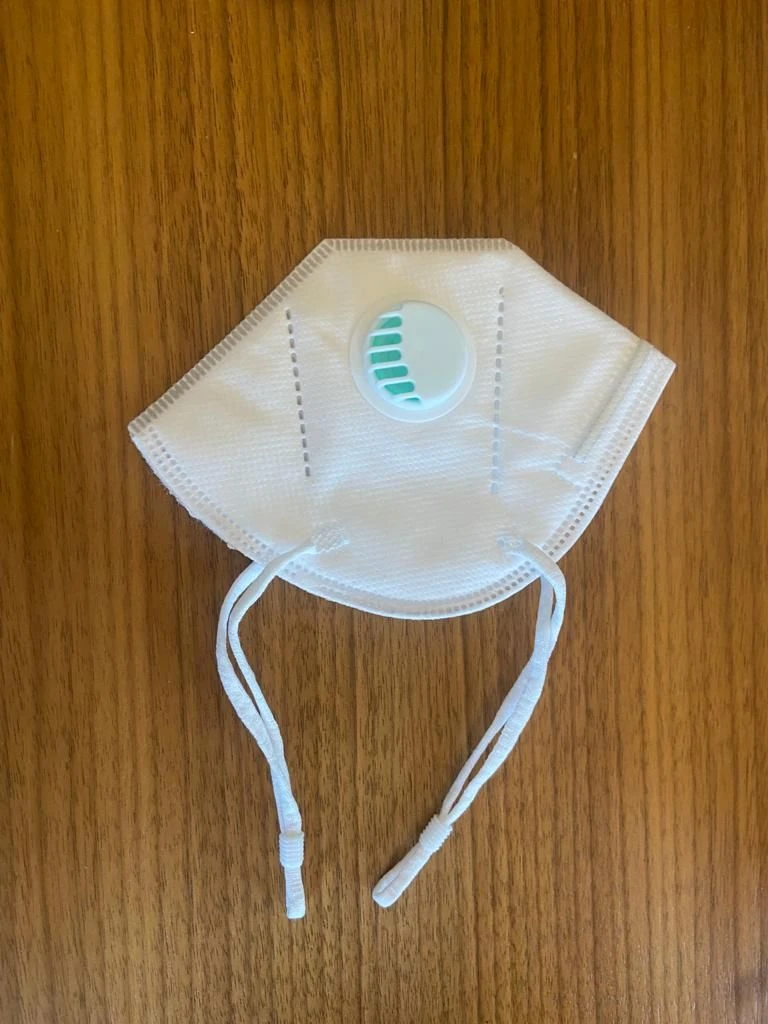 قناع - جهاز تنفس disposable غير معقم FFP2 KN95 مع صمام زفير