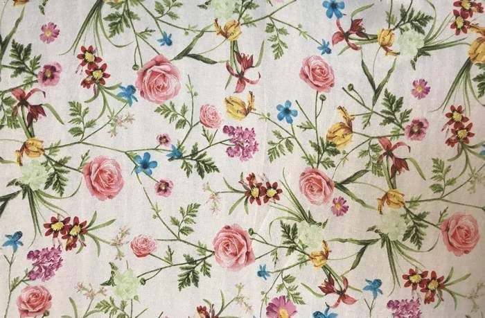 Cotton Printed Flannel Fabric, Art. C 525-TI, 100% Cotton