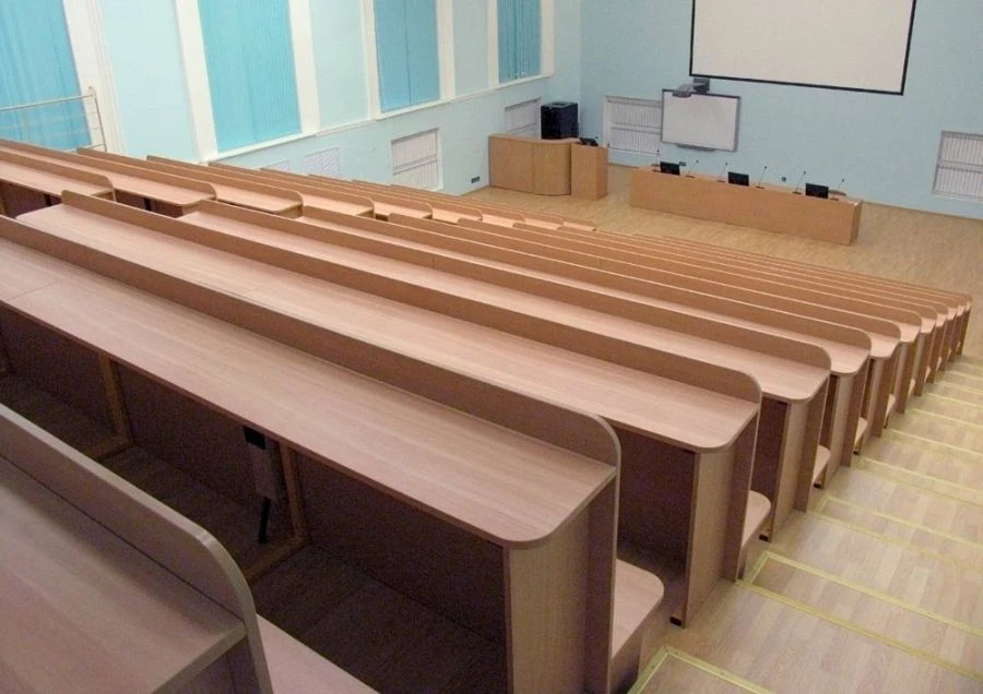 طاولة محاضرات خشبية للمؤسسات التعليمية 600x1200x750 مم، رقم الفن. س-41