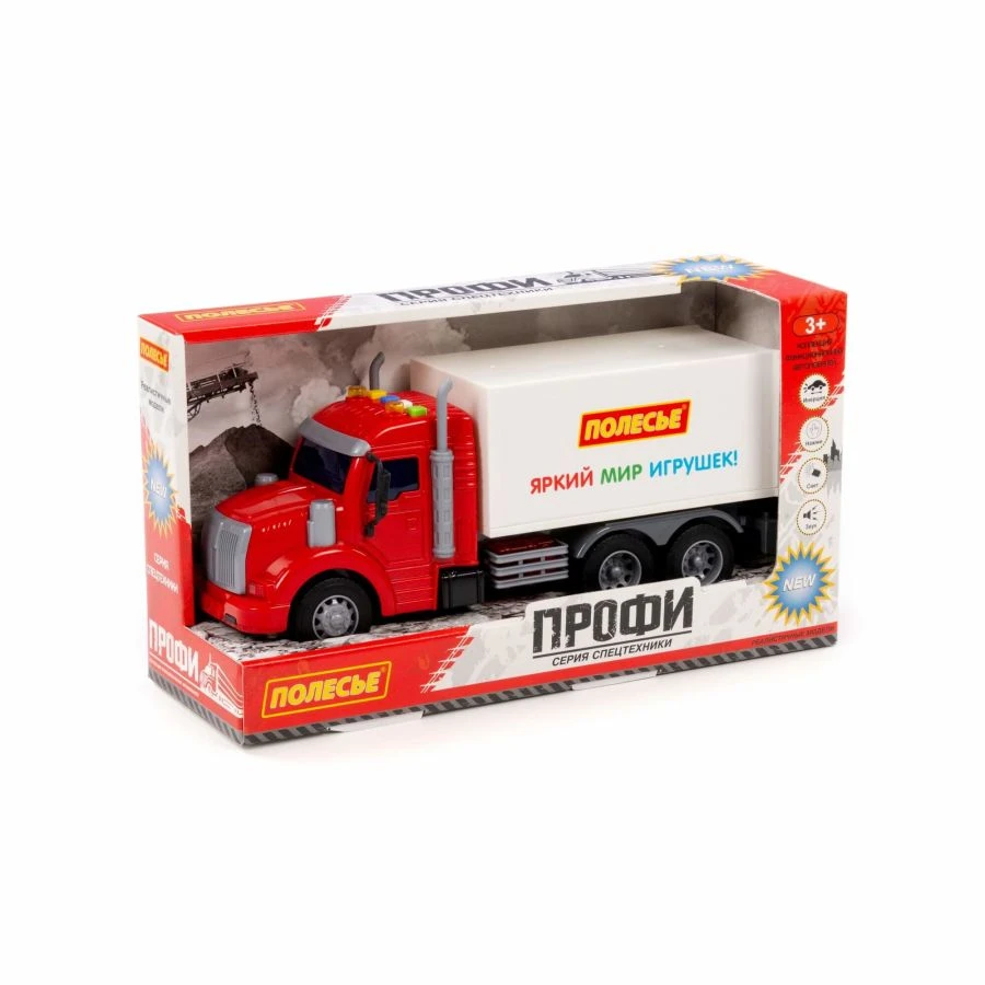 Inertia Toy Delivery Truck with Sound and Light Features - Profi Series" 93455